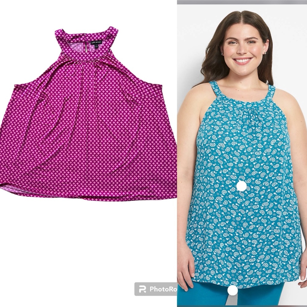 Lane Bryant, pink tank top, size 22/24
